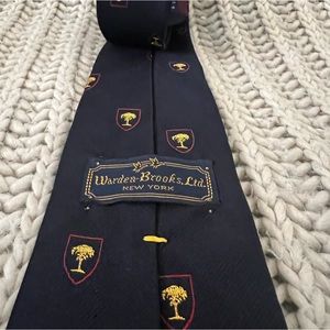 Warden Brooks Ltd Silk Polyester tie